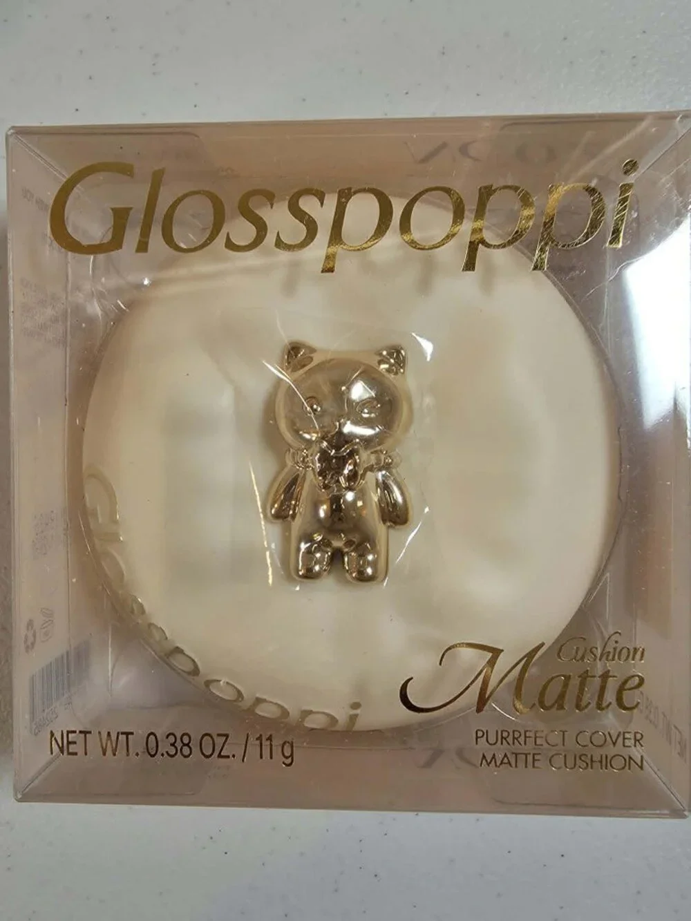 GLOSSPOPPI PURRFECT COVER MATTE CUSHION FOUNDATION CREME NC02 .29 oz. each (5)